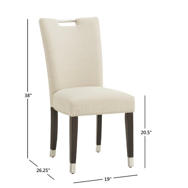 Willa Heathered Weave Parson Dining Chair (Set of 2) by iNSPIRE Q Bold