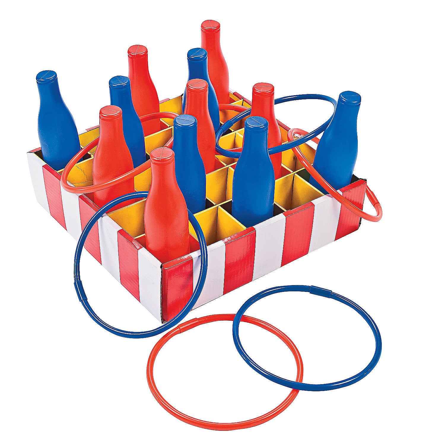 Carnival Bottle Ring Toss Game - 25 Pieces