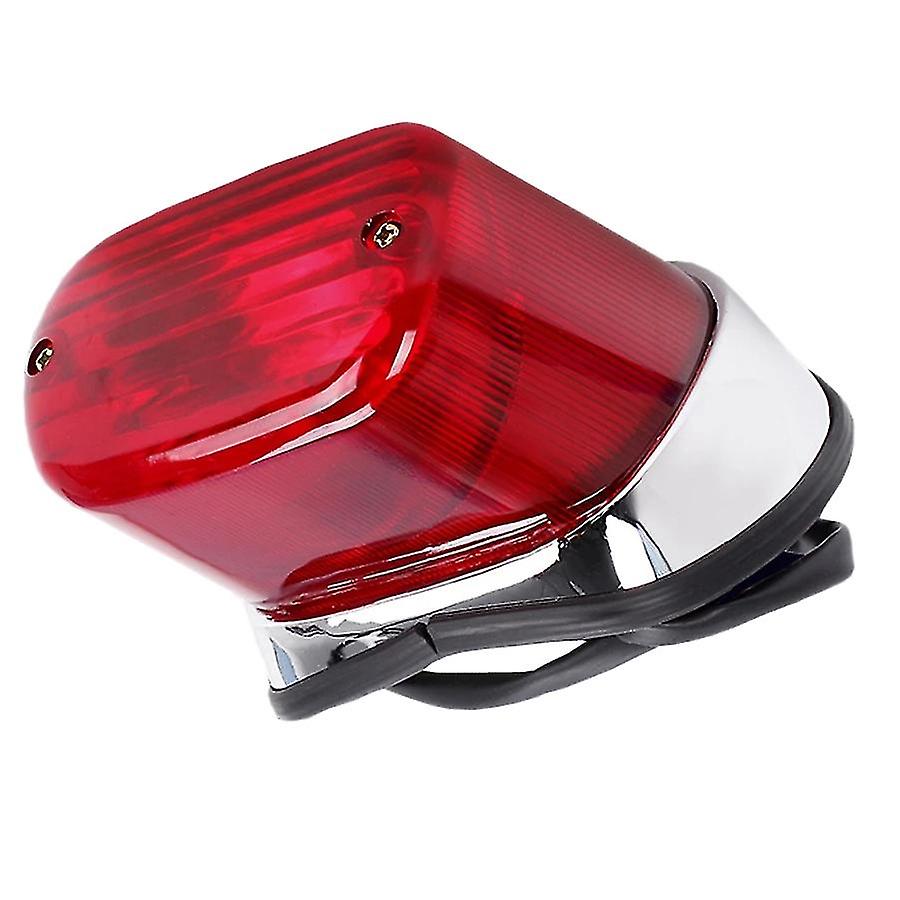 Motorcycle Tail Brake Light Abs Red Motorbike Rear Indicator Stop Lamp For Virago Xv250 Xv400