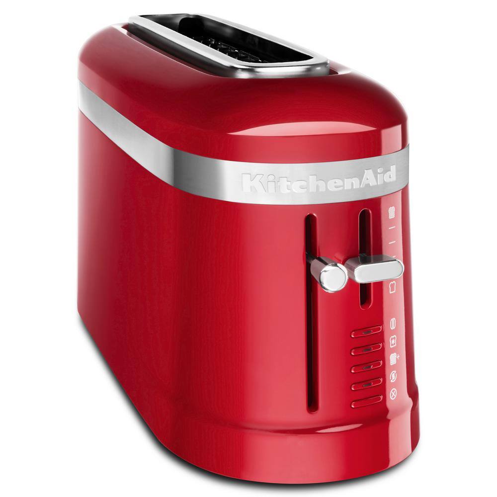 KitchenAid 2-Slice Empire Red Long Slot Toaster with High-Lift Lever KMT3115ER