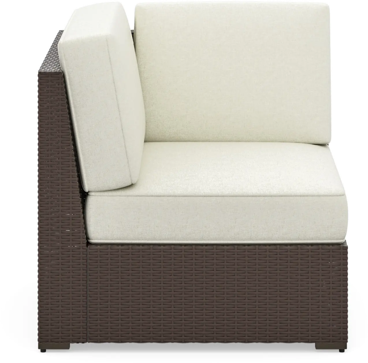 Palm Springs Brown Outdoor Sectional Side Chair