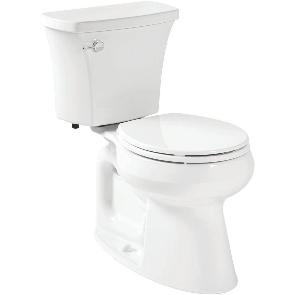 KOHLER Highline Arc the Complete Solution 2-Piece 1.28 GPF Single Flush Round-Front Toilet in White Seat Included (9-Pack) K-78253-9-0