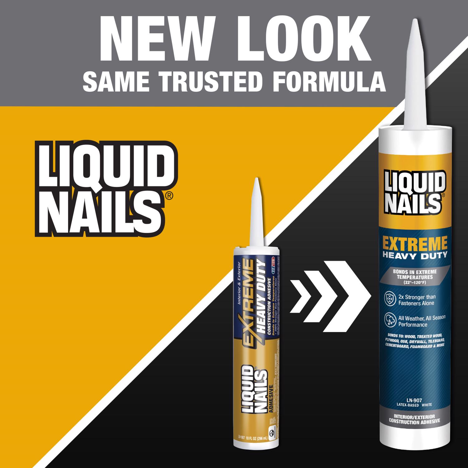 Liquid Nails Extreme Heavy Duty Acrylic Latex Construction Adhesive 10 oz