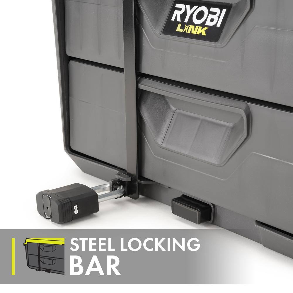 RYOBI LINK 2-Drawer Tool Box with Foam Insert STM301-STM307