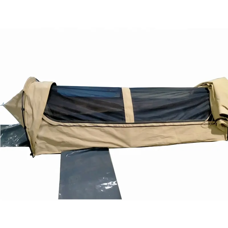 Camping Hiking Canvas Waterproof Ripstop Canvas Fabric Portable Double Swag Tent