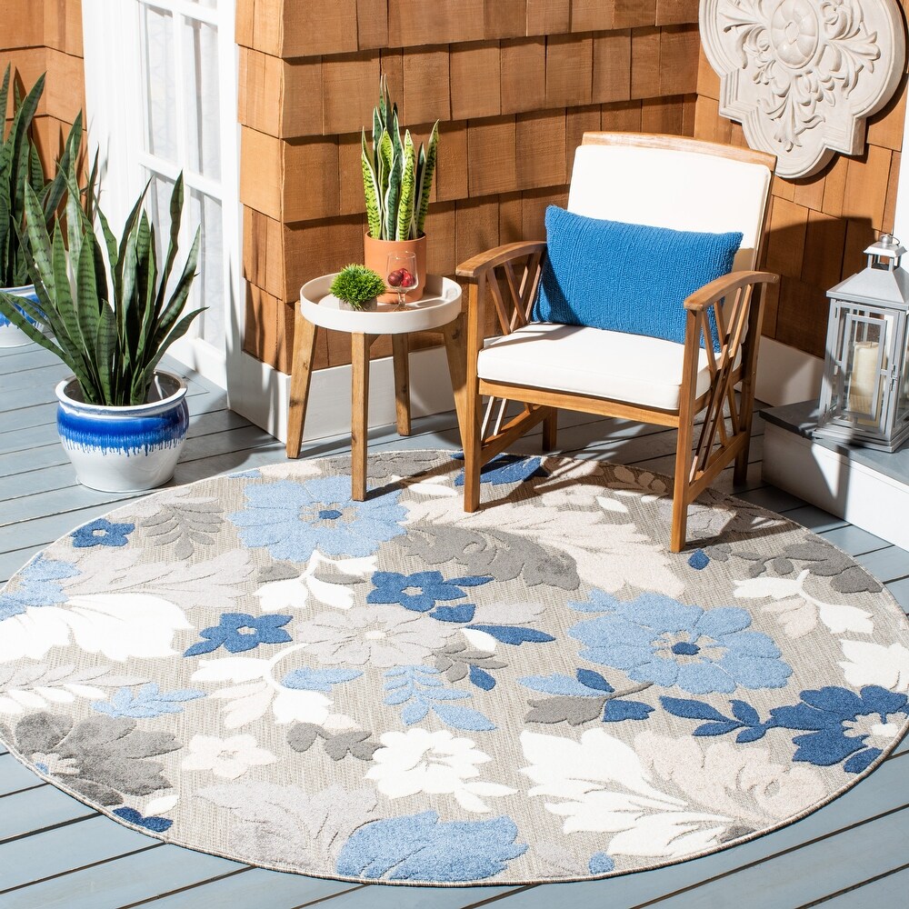 SAFAVIEH Cabana Avia Indoor/ Outdoor Waterproof Patio Floral Rug