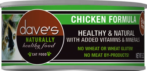 Daves Naturally Healthy Chicken Formula Canned Cat Food