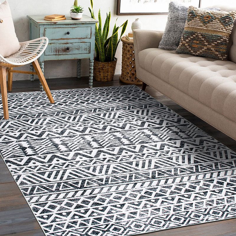 World Rug Gallery Austin Contemporary Machine Washable Rug