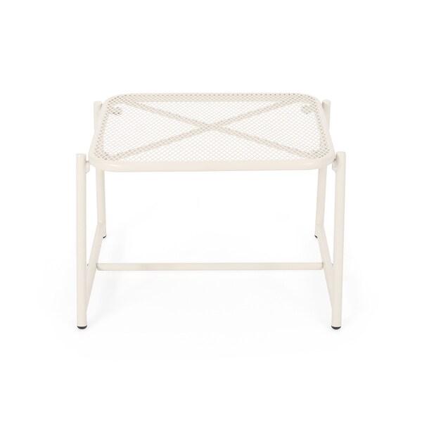 Bucknell Outdoor Iron Metal Mesh Side Table by Christopher Knight Home