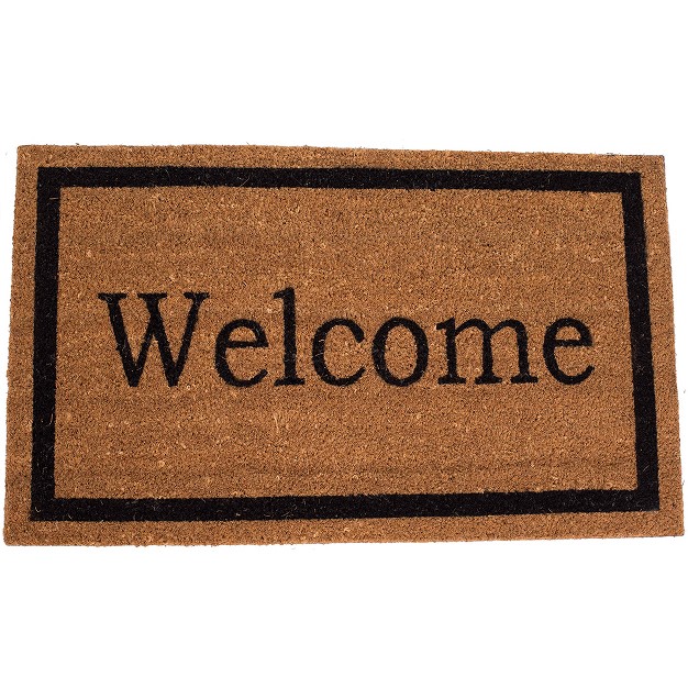 tan black quot welcome quot