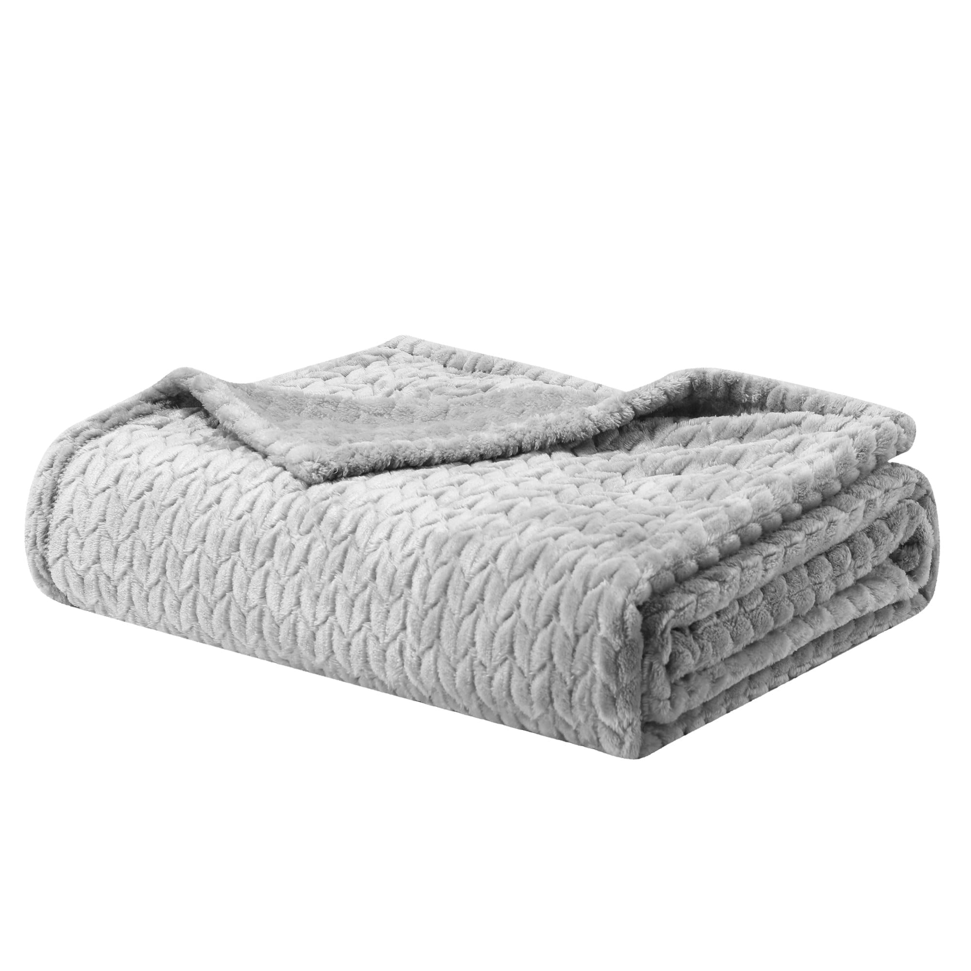 Better Homes and Gardens Grey Velvet Plush Throw， 50