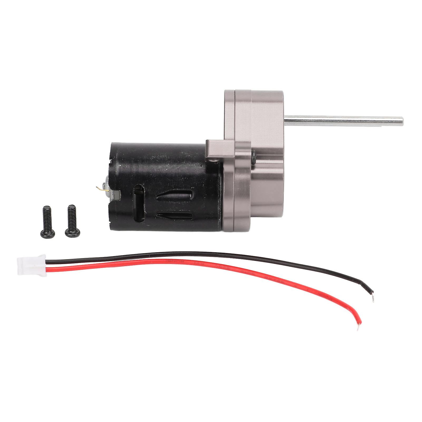 Rc Gearbox Metal Stable High Speed Gearbox Assembly With Connection Cable Screws For D12 1/10 Remote Control Cartitanium