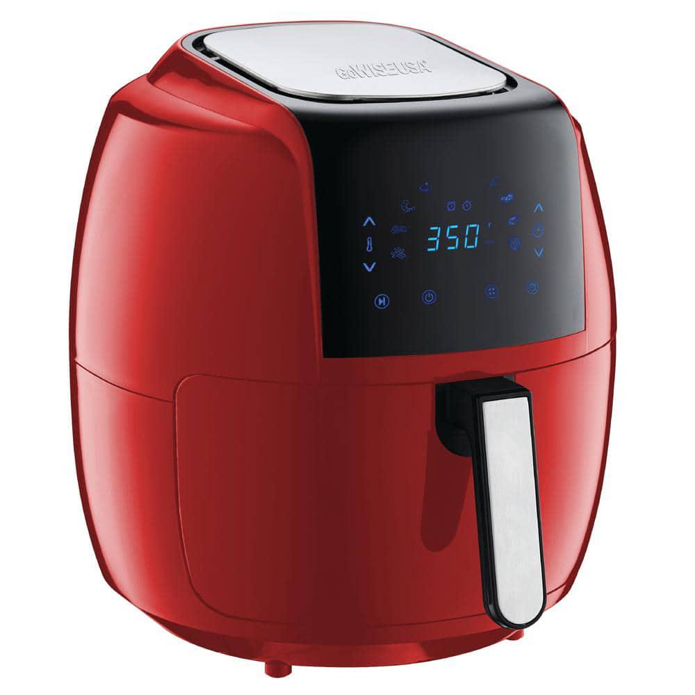 GoWISE USA 8in1 70 Qt Red Electric Air Fryer with Recipe Book