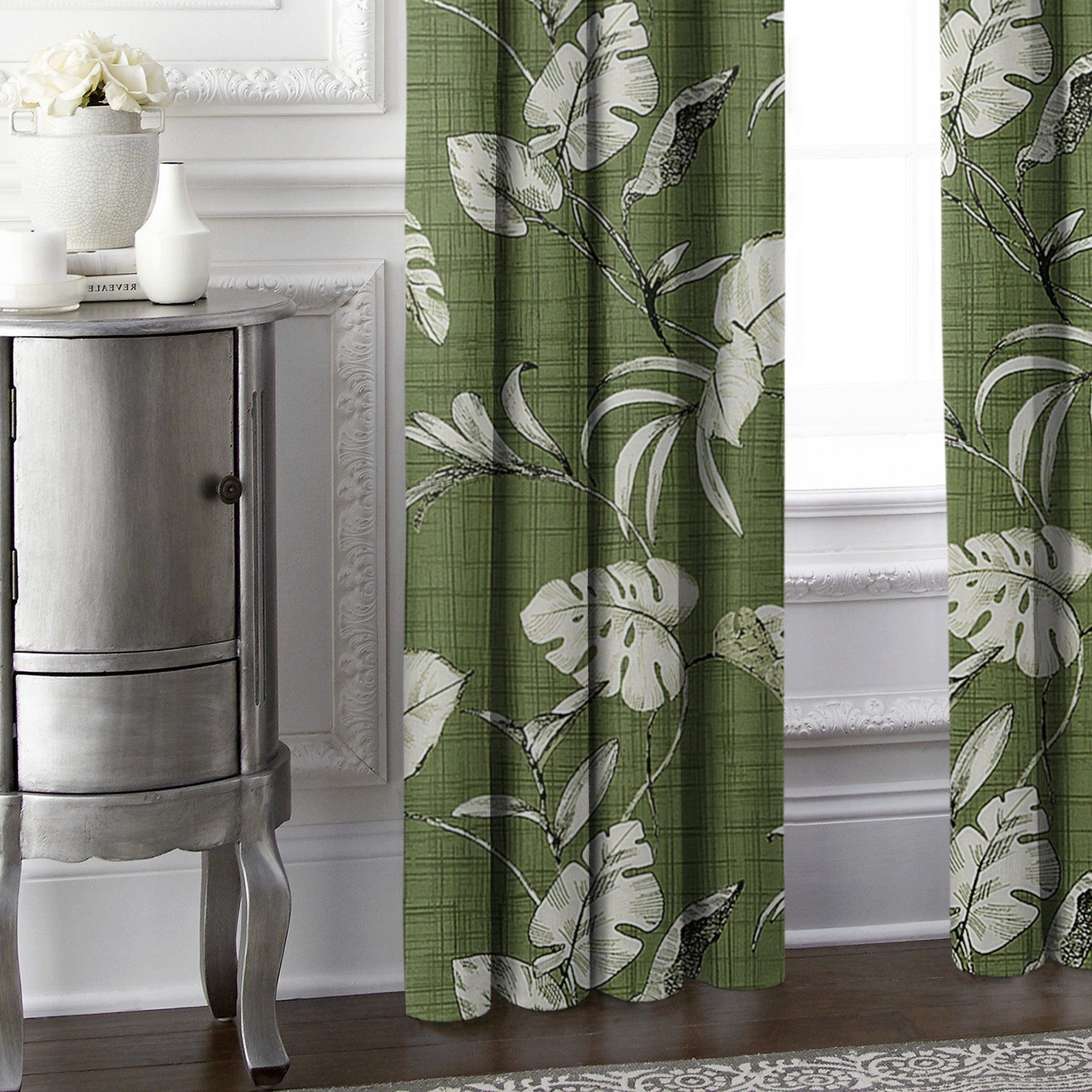 Tropez Green Drapery