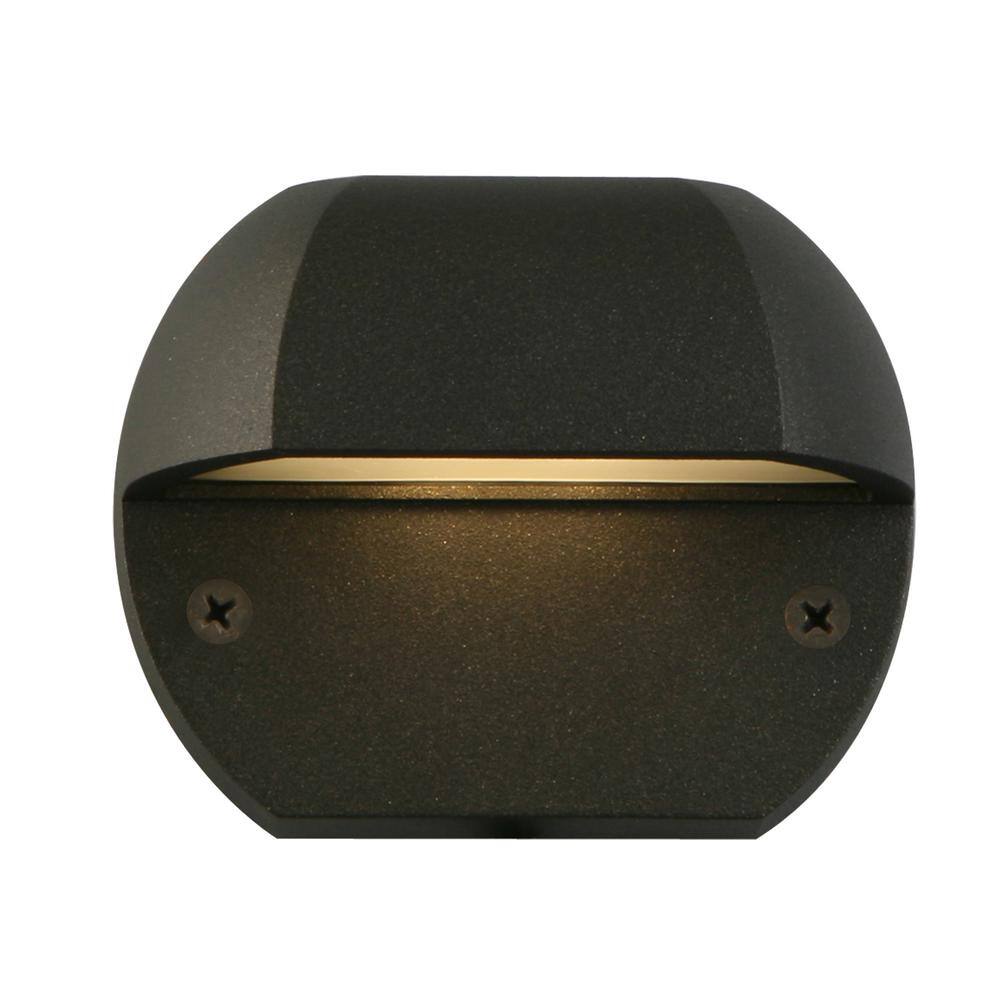 Hampton Bay Low-Voltage Black Outdoor Integrated LED Surface Mount Light IYR2601L-2