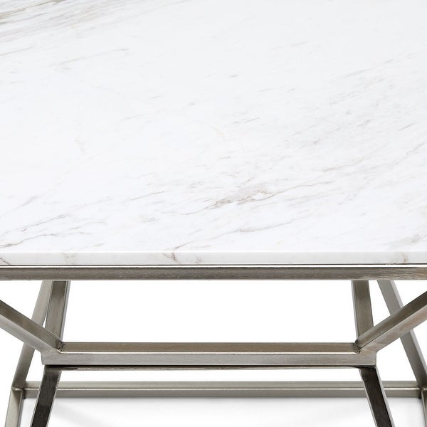 Adore Decor Audrey Marble Side Table