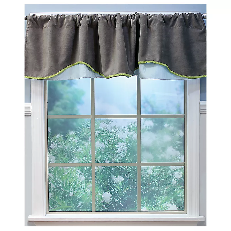 Cocoa Window Valance， 1 Pack