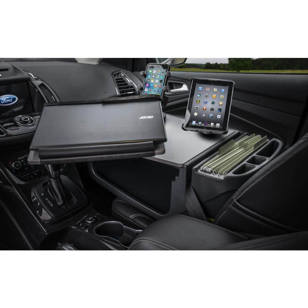 AutoExec Reach Desk Front Seat with X-Grip Phone Mount and iPad/Tablet Mount ReachDesk-03 FS Tablet