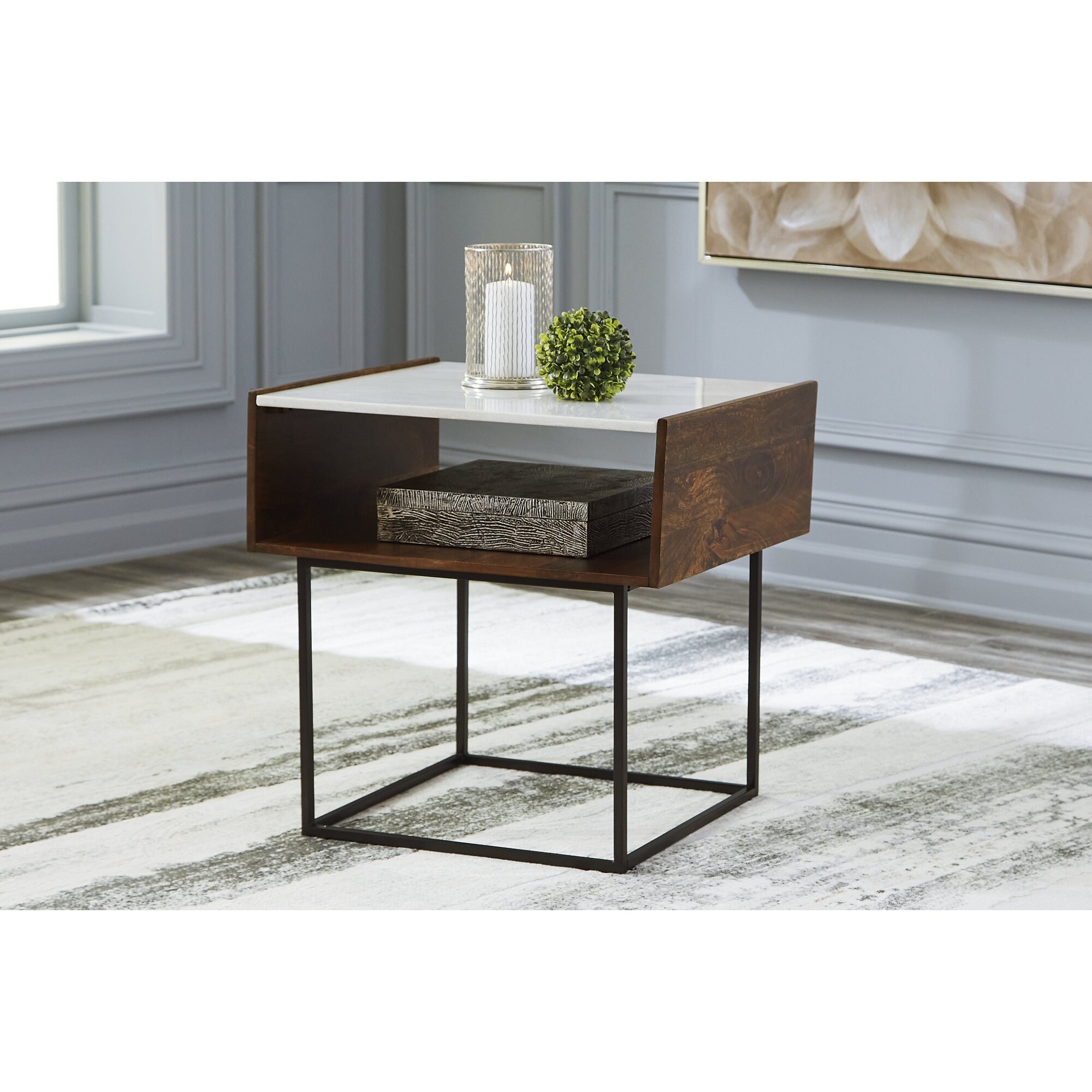 Rusitori Rectangular End Table - 24