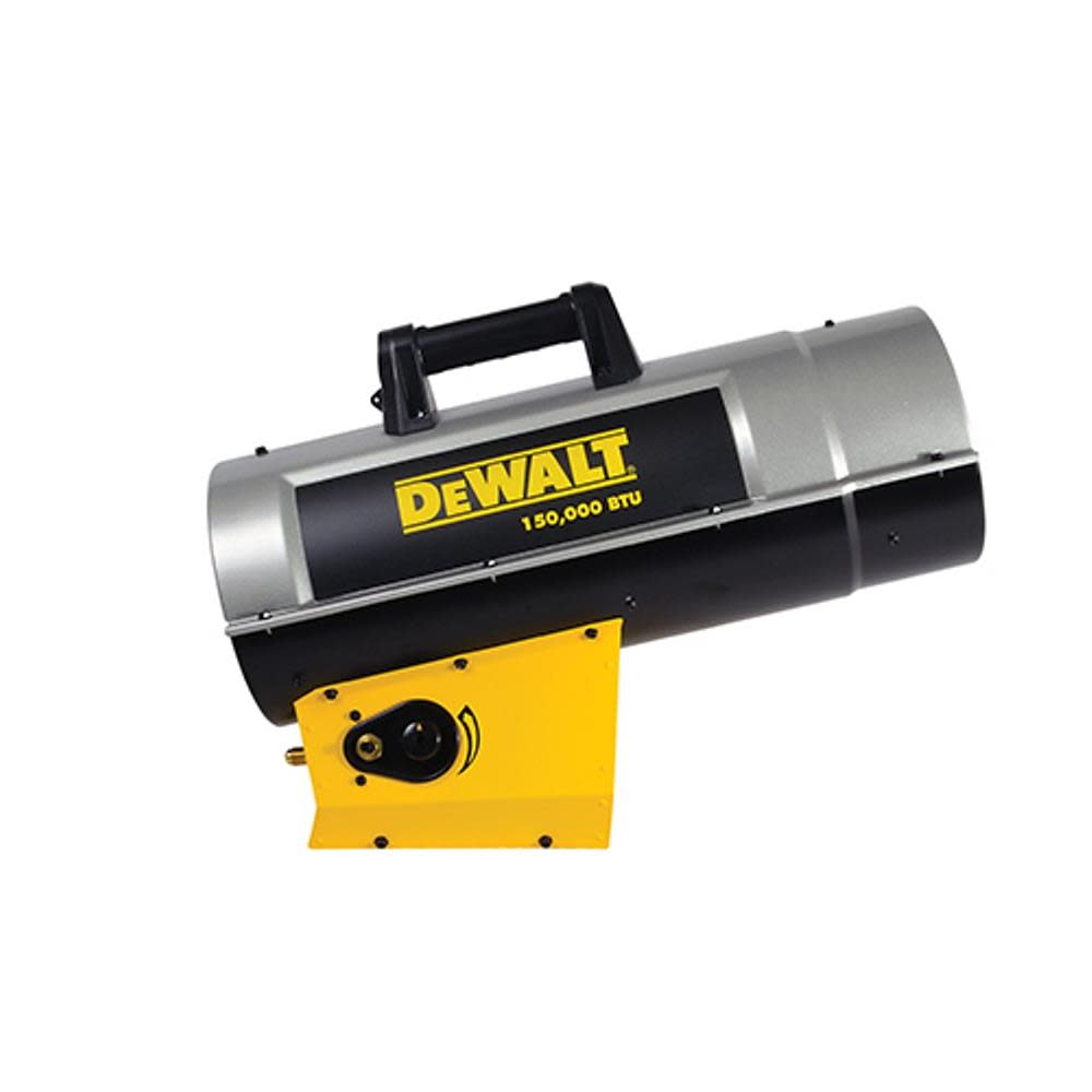 DEWALT Reconditioned Heater 150000 BTU Forced Air Propane Quiet Burner Technology Job Site A331204 from DEWALT