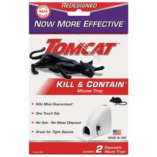 TOMCAT Kill  Contain Mouse Trap Never See a Dead Rodent Again 2 Traps 0360610PM