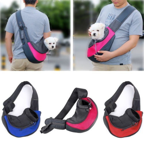 1pc Portable Pet Puppy Dog Cat Rabbit Carrier Backpack Travel Tote Shoulder Bag Mesh Sling Carry Pack