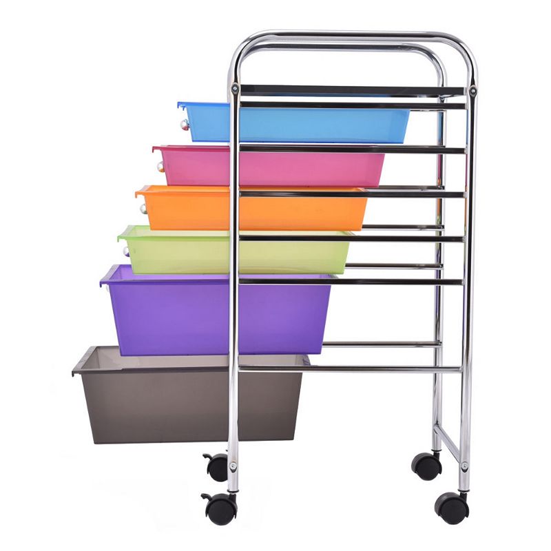 6 Drawers Rolling Storage Cart Organizer