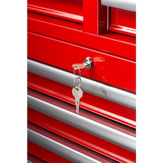 Husky 36 in. W 12-Drawer Gloss Red Combination Tool Chest and Cabinet Combo UACT-H-360121