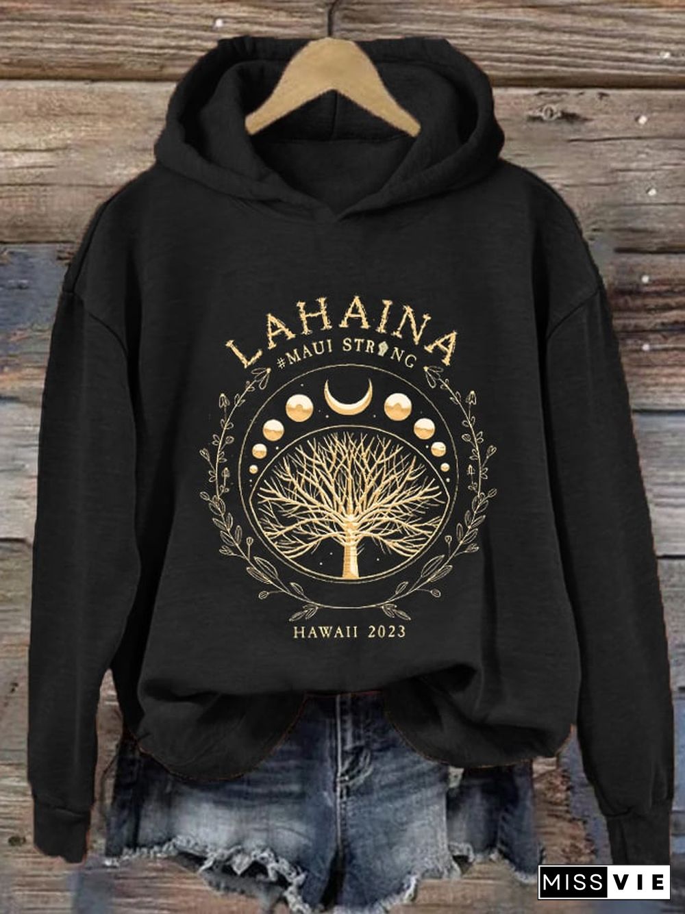 Women's Lahaina Maui Strong Print Hoodie