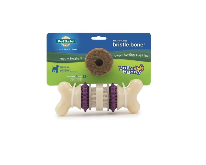 PetSafe Busy Buddy Bristle Bone， Large