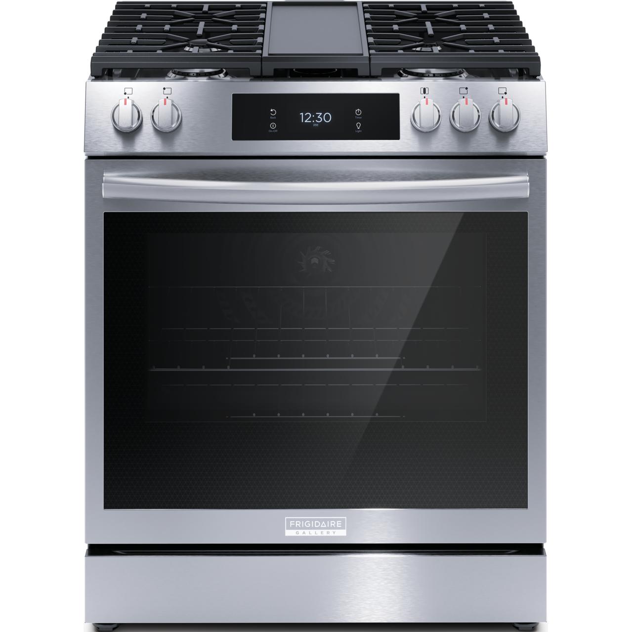 Frigidaire Gallery 30-inch Gas Range with Convection Technology GCFG3060BF