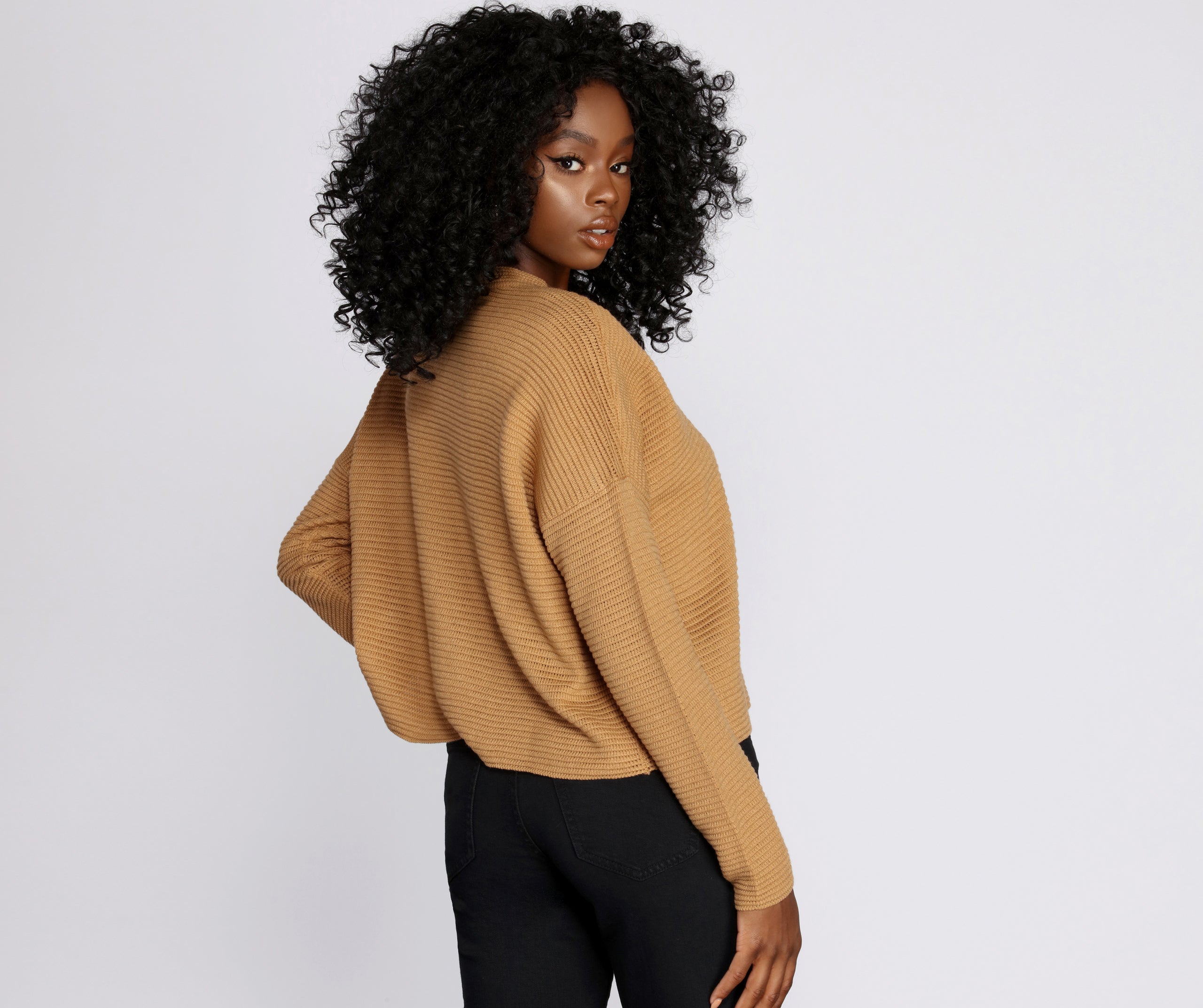 Owning Knit Ribbed Sweater