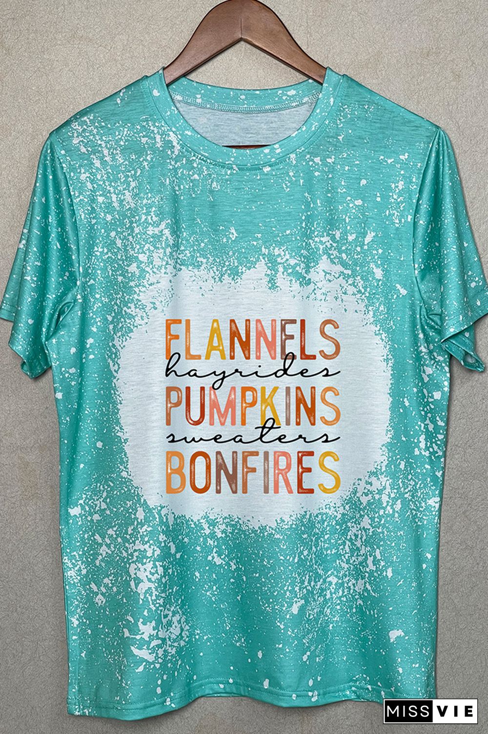 Flannels Hayrides Pumpkins Vintage Christmas Graphic Tee Wholesale