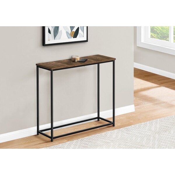 Accent Table， Console， Entryway， Narrow， Sofa， Living Room， Bedroom， Metal， Laminate， Contemporary， Modern