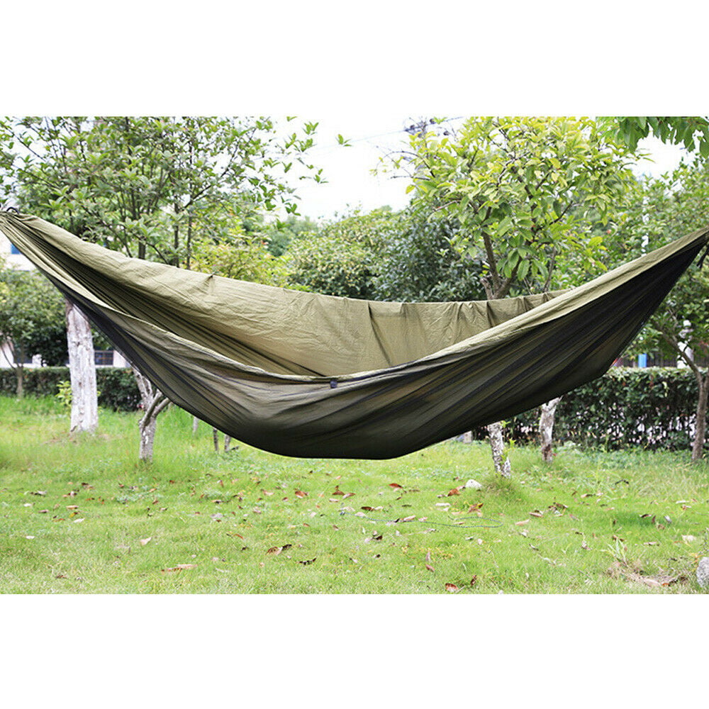 HiKaRiGuMi Outdoor Camo Camping Hammock Travel Swing Waterproof Nylon