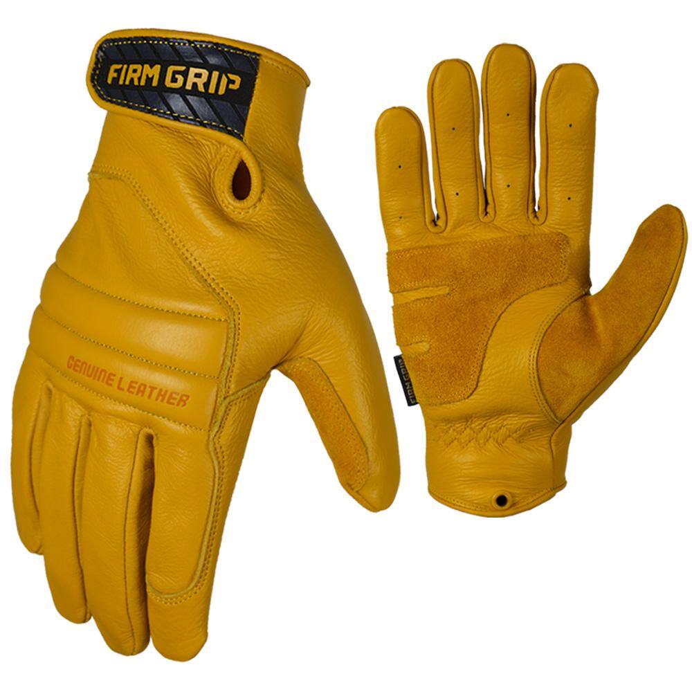 FIRM GRIP Leather Impact Large Tan Full Grain Leather Glove 55272-06