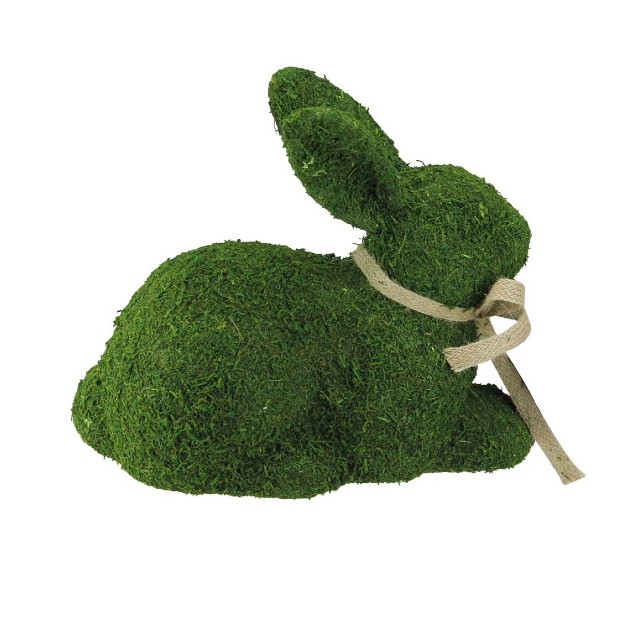 Moss Sitting Bunny Rabbit Spring Easter Figure Green tan