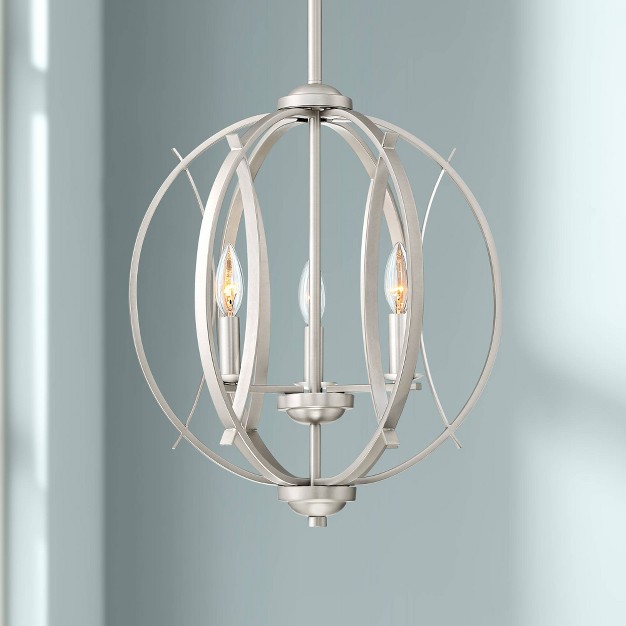 Wide Modern Orb 3 light Fixture For Dining Room House Foyer Kitchen Island Bedroom