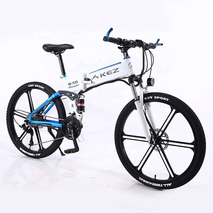 Hot selling 36V 350W wheel size 26 inch 12 blade rim e cycling aluminum alloy built in folding frame electric folding bike