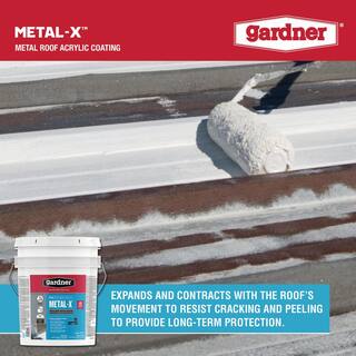Gardner 5-Gal. Metal-X Metal Roof Acrylic Coating SK-8055