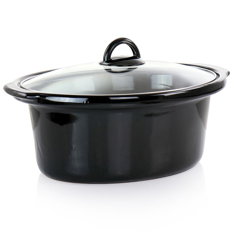 Better Chef 4 Quart Oval Slow Cooker with Removable Stoneware Crock