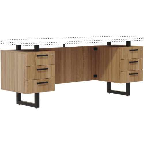 Safco Mirella Free Standing Credenza Pedestal Base (MRCRBBB20SDD)