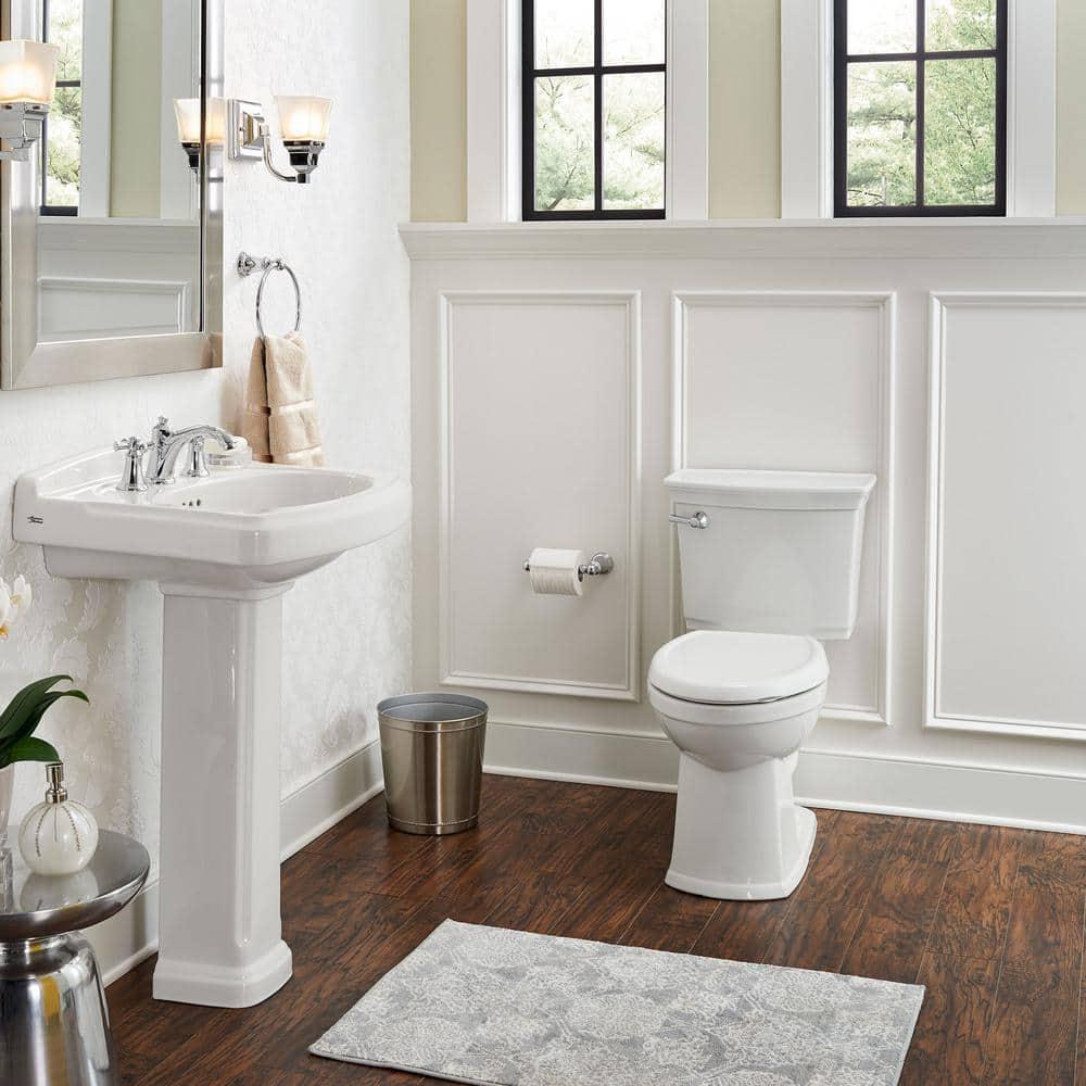 American Standard Optum VorMax Complete Tall Height 2piece 128 GPF Elongated Toilet in White with Slow Close Seat