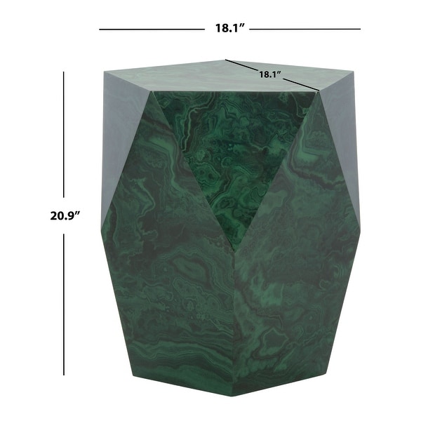 SAFAVIEH Couture Venus Malachite End Table - 18.1