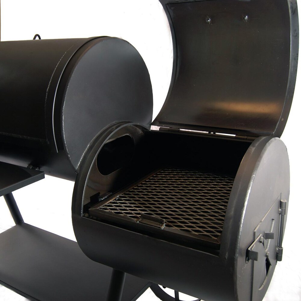 Old Country BBQ Pits Brazos 35-Inch Offset Charcoal Smoker