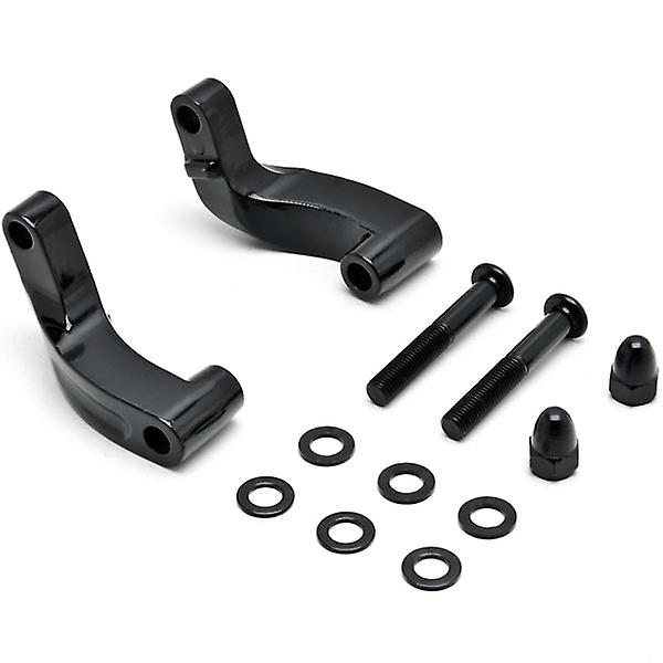 Black Mirror Relocation Extension Adapter Kit Compatible with Harley Davidson Switchback FLD 2012-2014