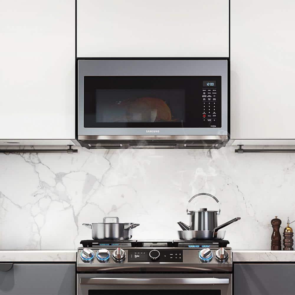  30 in 17 cu ft Over the Range Convection Microwave in Fingerprint Resistant Stainless Steel