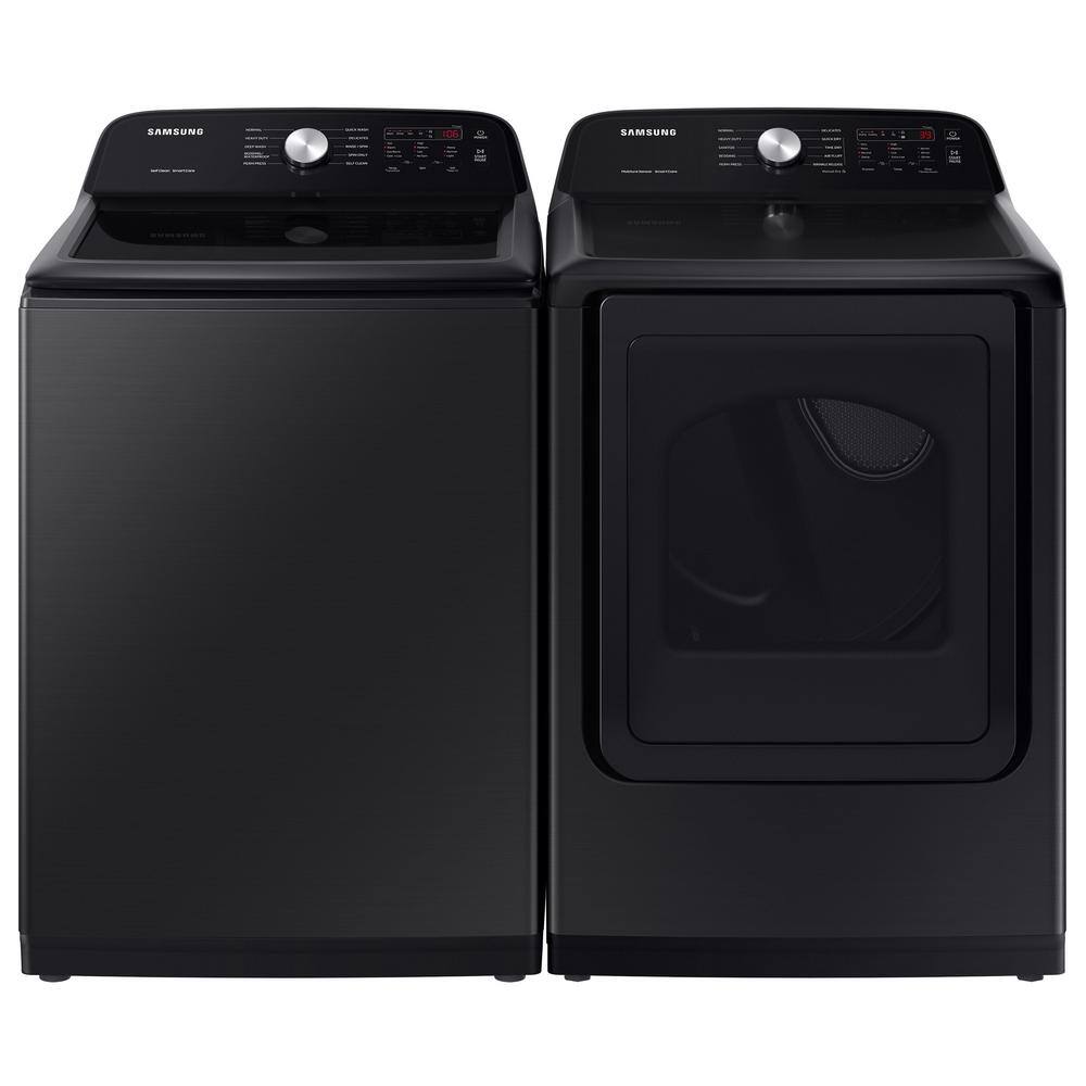  5 cu. ft. Large Capacity Top Load Washer in Brushed Black with Deep Fill and EZ Access Tub WA50B5100AV