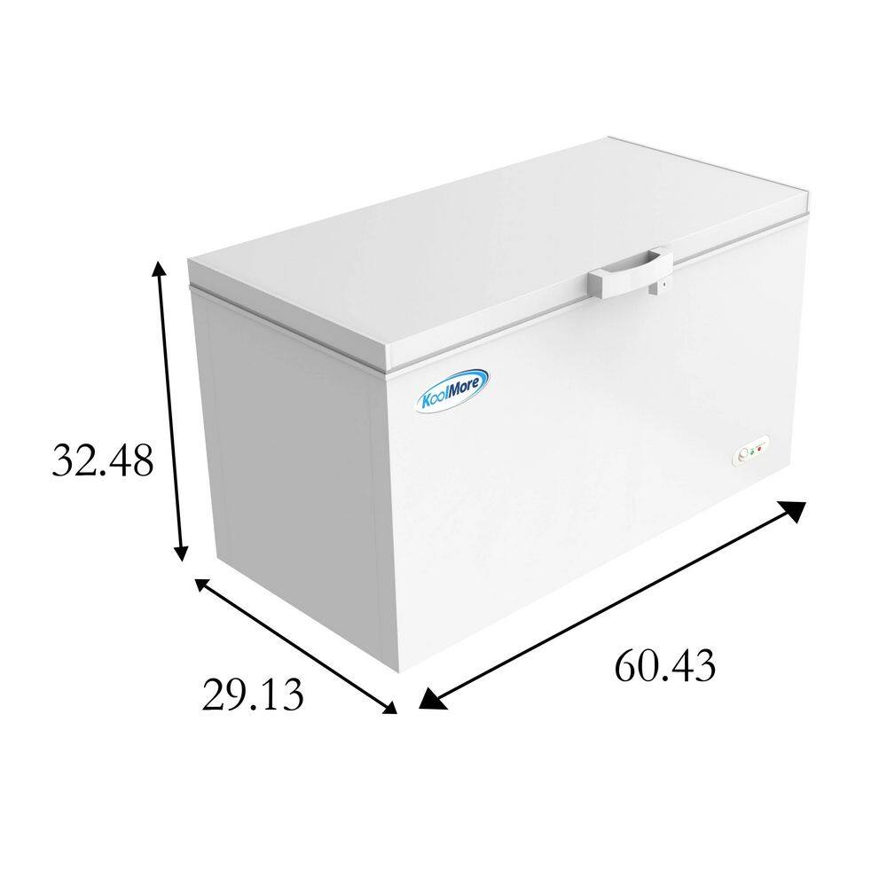 Koolmore 16 cu. ft. Manual Defrost Commercial Chest Freezer in White KRCF-60