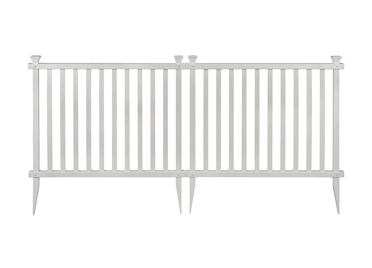 Baskenridge No-Dig Vinyl Fence Kit (36in x 42in) (2 Pack)